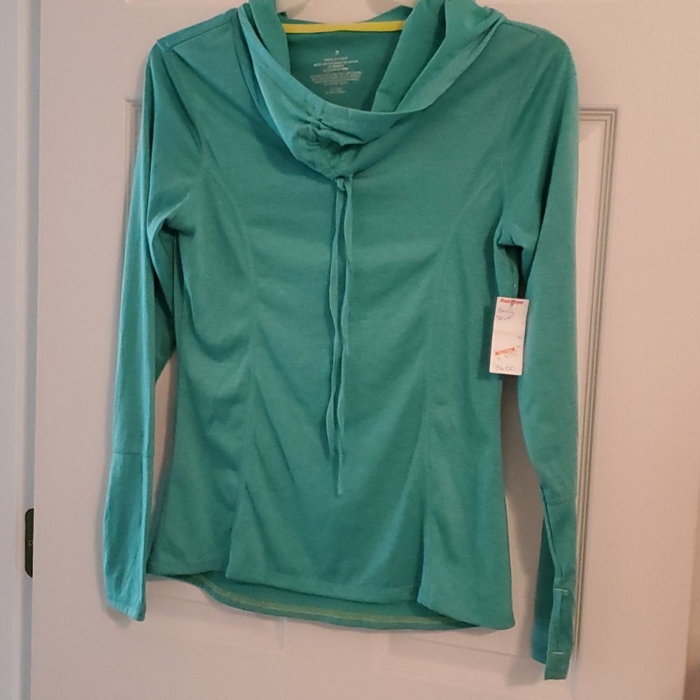 Bally Total fitness cowl neck Hoodia, sz small
